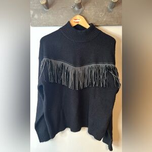 That’s it! Fringed sweater